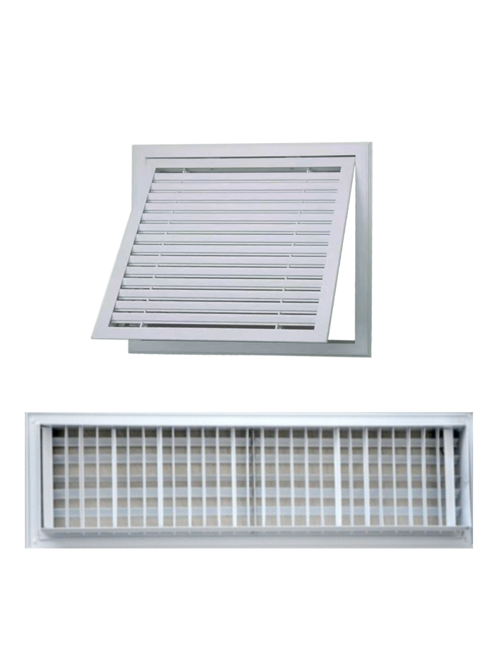 Concealed Fan coil unit aluminium Ventilation wall ceiling grilles Inlet  and outlet